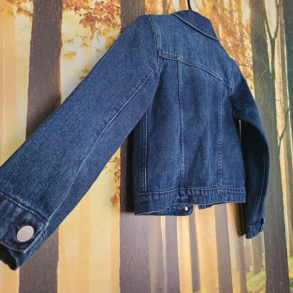 Levi's Youth Denim Jacket Kids Size M 10-12 SZ Blue Trucker Casual Button-Up - Picture 7 of 10